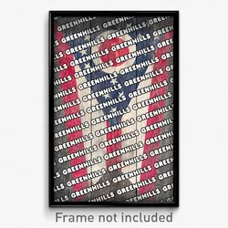 Greenhills Ohio Poster (OH City Souvenir 11x17 Town Print)