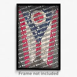 Ballville Ohio Poster (OH City Souvenir 11x17 Town Print)