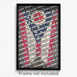 Delshire Ohio Poster (OH City Souvenir 11x17 Town Print)