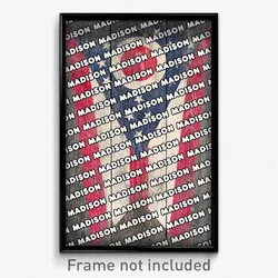 Madison Ohio Poster (OH City Souvenir 11x17 Town Print)