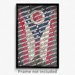 Jefferson Ohio Poster (OH City Souvenir 11x17 Town Print)