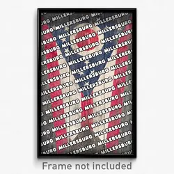 Millersburg Ohio Poster (OH City Souvenir 11x17 Town Print)