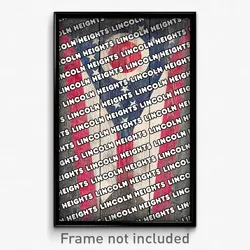 Lincoln Heights Ohio Poster (OH City Souvenir 11x17 Town Print)