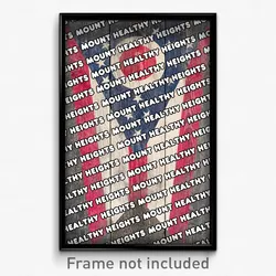 Mount Healthy Heights Ohio Poster (OH City Souvenir 11x17 Town Print)