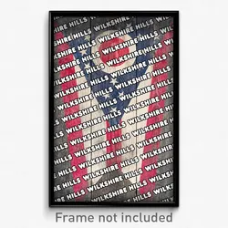Wilkshire Hills Ohio Poster (OH City Souvenir 11x17 Town Print)