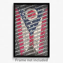 Loudonville Ohio Poster (OH City Souvenir 11x17 Town Print)