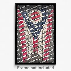 Waynesville Ohio Poster (OH City Souvenir 11x17 Town Print)