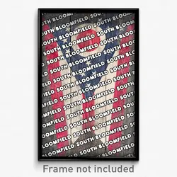 South Bloomfield Ohio Poster (OH City Souvenir 11x17 Town Print)