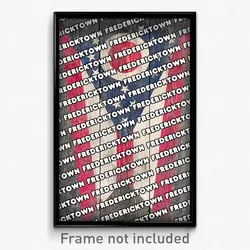 Fredericktown Ohio Poster (OH City Souvenir 11x17 Town Print)