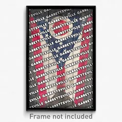 Garrettsville Ohio Poster (OH City Souvenir 11x17 Town Print)