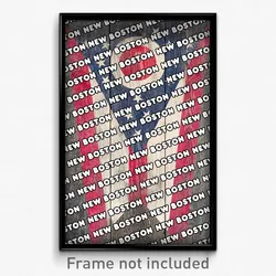 New Boston Ohio Poster (OH City Souvenir 11x17 Town Print)