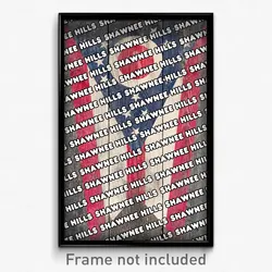 Shawnee Hills Ohio Poster (OH City Souvenir 11x17 Town Print)