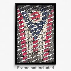 West Portsmouth Ohio Poster (OH City Souvenir 11x17 Town Print)