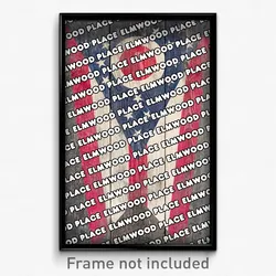 Elmwood Place Ohio Poster (OH City Souvenir 11x17 Town Print)