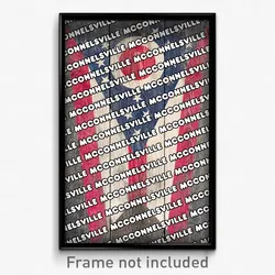 McConnelsville Ohio Poster (OH City Souvenir 11x17 Town Print)