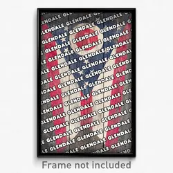Glendale Ohio Poster (OH City Souvenir 11x17 Town Print)