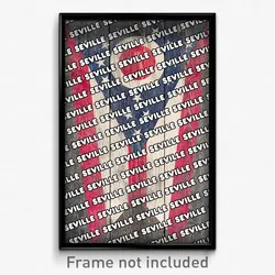 Seville Ohio Poster (OH City Souvenir 11x17 Town Print)