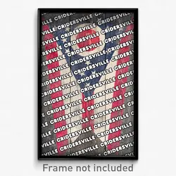 Cridersville Ohio Poster (OH City Souvenir 11x17 Town Print)