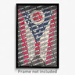 Creston Ohio Poster (OH City Souvenir 11x17 Town Print)