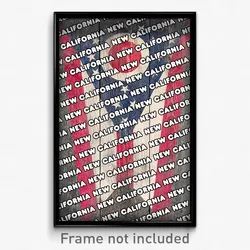 New California Ohio Poster (OH City Souvenir 11x17 Town Print)