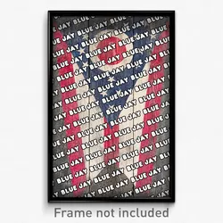 Blue Jay Ohio Poster (OH City Souvenir 11x17 Town Print)