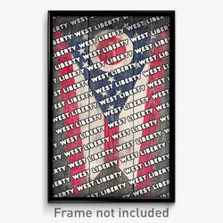 West Liberty Ohio Poster (OH City Souvenir 11x17 Town Print)