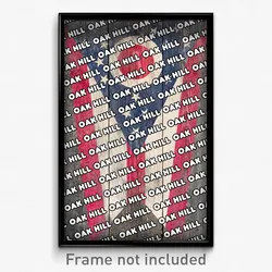 Oak Hill Ohio Poster (OH City Souvenir 11x17 Town Print)