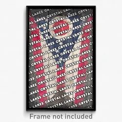 Crystal Lakes Ohio Poster (OH City Souvenir 11x17 Town Print)