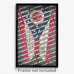 Wright-Patterson AFB Ohio Poster (OH City Souvenir 11x17 Town Print)