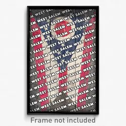 West Salem Ohio Poster (OH City Souvenir 11x17 Town Print)