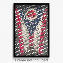 Ashley Ohio Poster (OH City Souvenir 11x17 Town Print)