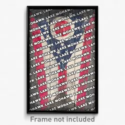 Lake Mohawk Ohio Poster (OH City Souvenir 11x17 Town Print)