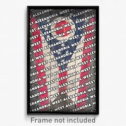 West Alexandria Ohio Poster (OH City Souvenir 11x17 Town Print)