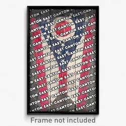 East Canton Ohio Poster (OH City Souvenir 11x17 Town Print)