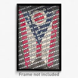 Sawyerwood Ohio Poster (OH City Souvenir 11x17 Town Print)