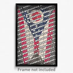 Morgandale Ohio Poster (OH City Souvenir 11x17 Town Print)