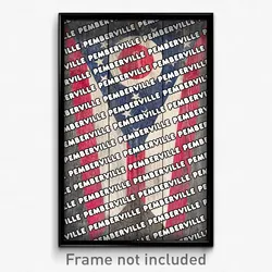 Pemberville Ohio Poster (OH City Souvenir 11x17 Town Print)