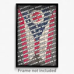 Grandview Ohio Poster (OH City Souvenir 11x17 Town Print)