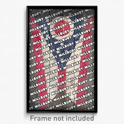 Millbury Ohio Poster (OH City Souvenir 11x17 Town Print)