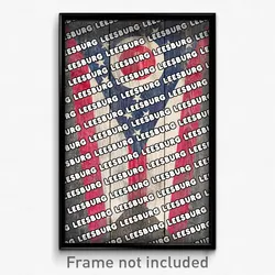 Leesburg Ohio Poster (OH City Souvenir 11x17 Town Print)