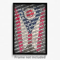 Skyline Acres Ohio Poster (OH City Souvenir 11x17 Town Print)