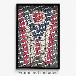 Candlewood Lake Ohio Poster (OH City Souvenir 11x17 Town Print)