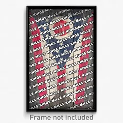 Kings Mills Ohio Poster (OH City Souvenir 11x17 Town Print)