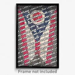 Lake Lorelei Ohio Poster (OH City Souvenir 11x17 Town Print)