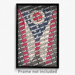Saybrook-on-the-Lake Ohio Poster (OH City Souvenir 11x17 Town Print)