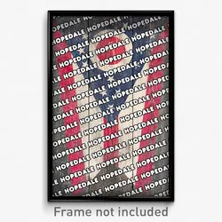 Hopedale Ohio Poster (OH City Souvenir 11x17 Town Print)