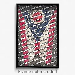 Geneva-on-the-Lake Ohio Poster (OH City Souvenir 11x17 Town Print)