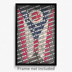 New Vienna Ohio Poster (OH City Souvenir 11x17 Town Print)
