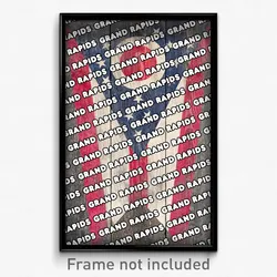 Grand Rapids Ohio Poster (OH City Souvenir 11x17 Town Print)