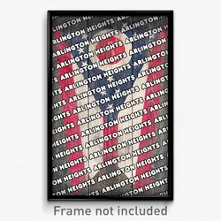 Arlington Heights Ohio Poster (OH City Souvenir 11x17 Town Print)